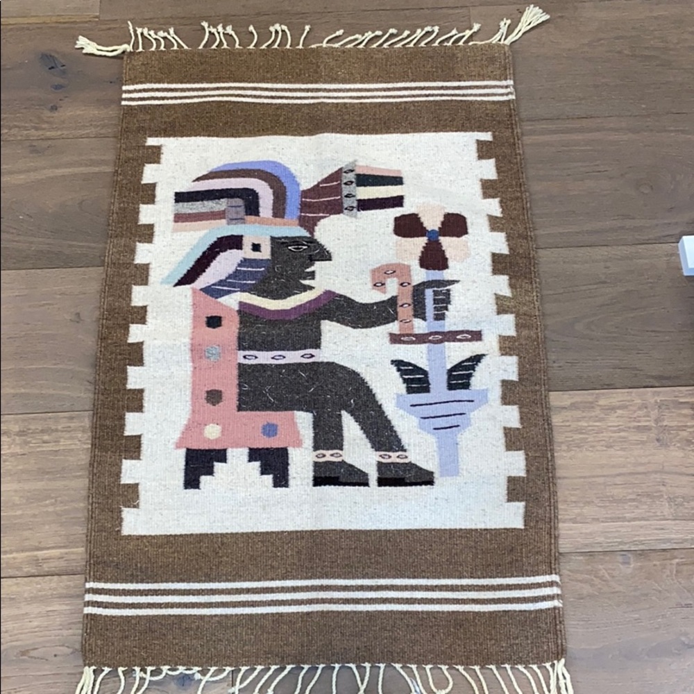 Gorgeous handwoven wool rug